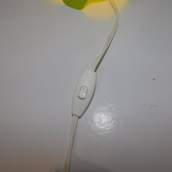 VTG 90s IKEA Kajuta Lime Green 12" Retro Modern Cut out Metal table Lamp - Picture 10 of 11